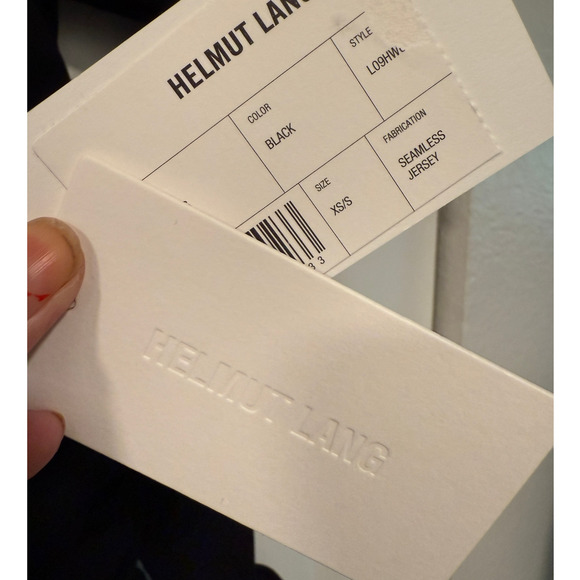 Helmut Lang XS/S Ruched Bodycon Midi Jersey Dress $495 Long Sleeve Black - Picture 4 of 12